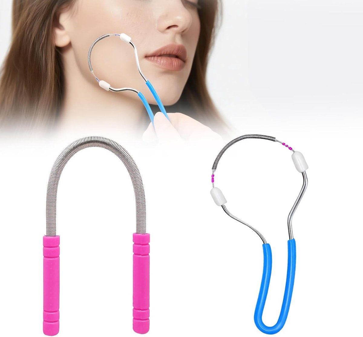 Handmatige Epilator Set - Gezichtshaar Verwijderaar - Zachte Ontharing - Roestvrij Staal - 3 Stuks