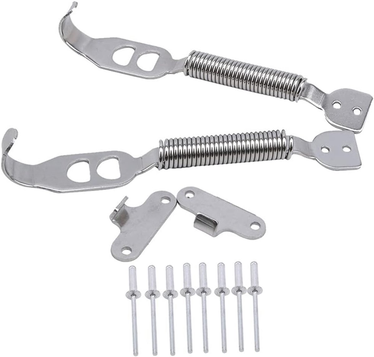 Asudaro Bonnet Hood Pins Spring, 1 Pair Racing Sport Car Hood Latch-Closure Spring Bonnet Car Locking Kit Spring - ShopVlot