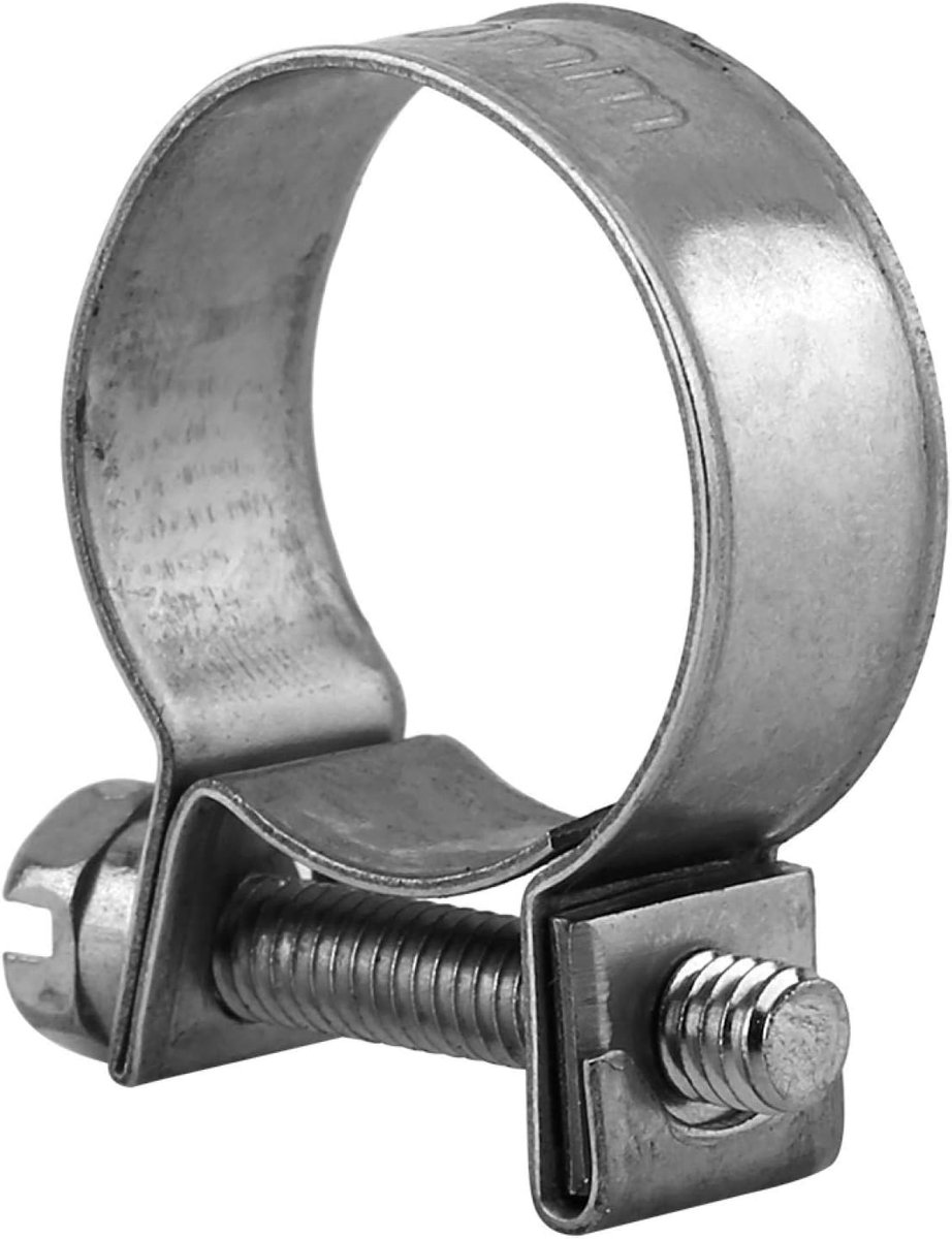 SnelShoppen - 6-20mm T-Bout Klemmen RVS 304, Stevige Slangklemmen voor Hulpstukken, Set van 10 Stuks, Voor Water en Lucht Slangen