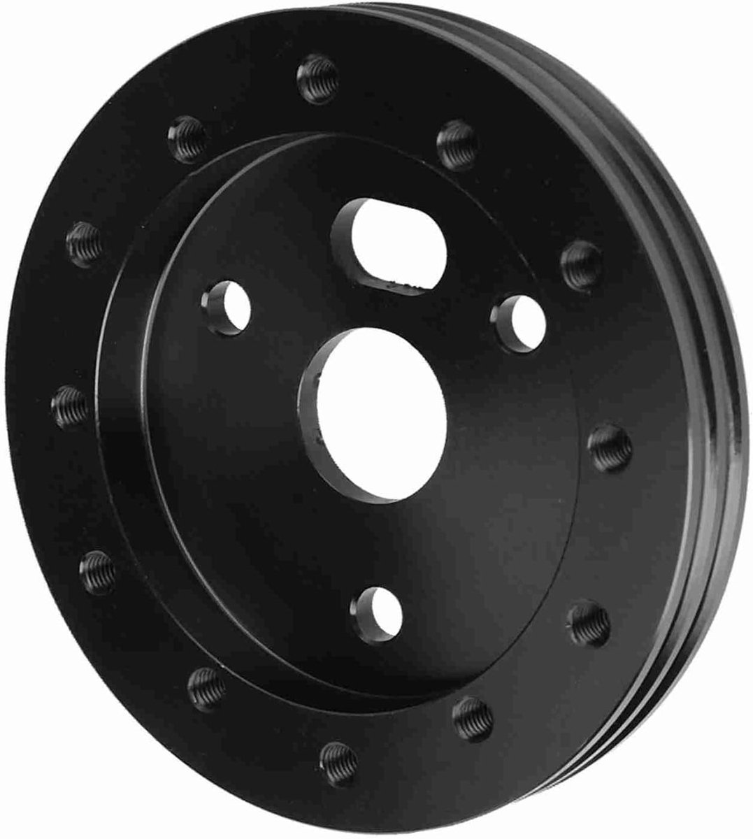 SnelShoppen - Stuurhub voor Stuurwiel met 3 Gaten - 0.5 Inch Hubafstand - Geschikt voor 6-Hole Adapter - Stevig en Duurzaam - Zwart