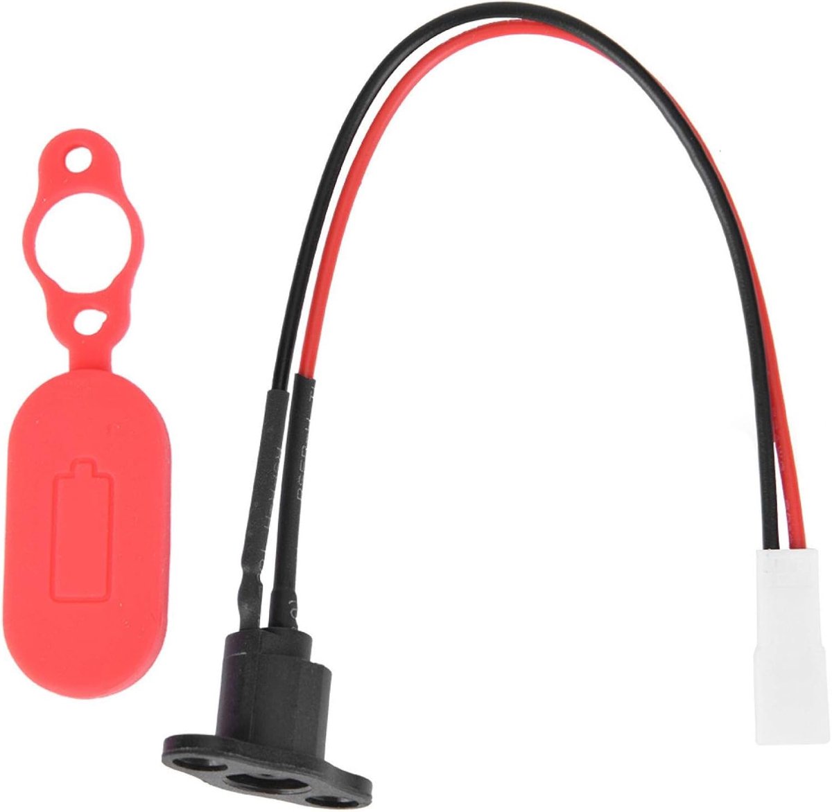 SnelShoppen - Oplaadpoort voor Elektrische Scooter, Siliconen Hoes Oplaadpoort met Waterdichte Cover, Accessoire voor Xiaomi M365, Duurzaam en Flexibe