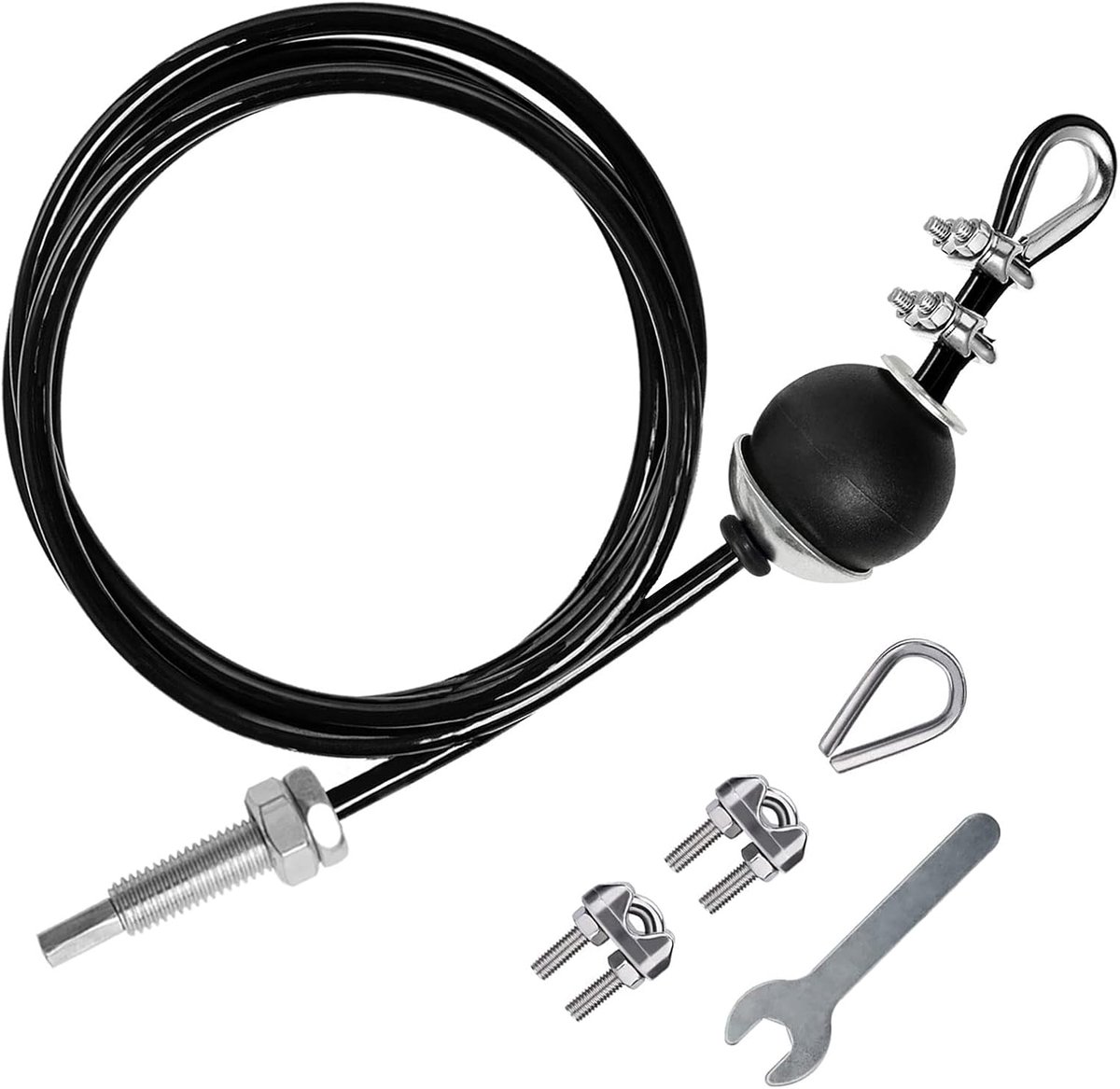 SnelShoppen - LFJ Gym Stalen Kabel, Heavy-duty Stalen Draad LAT en Lift Pulldown Katrolsysteem Kabelaccessoires voor Thuisgym