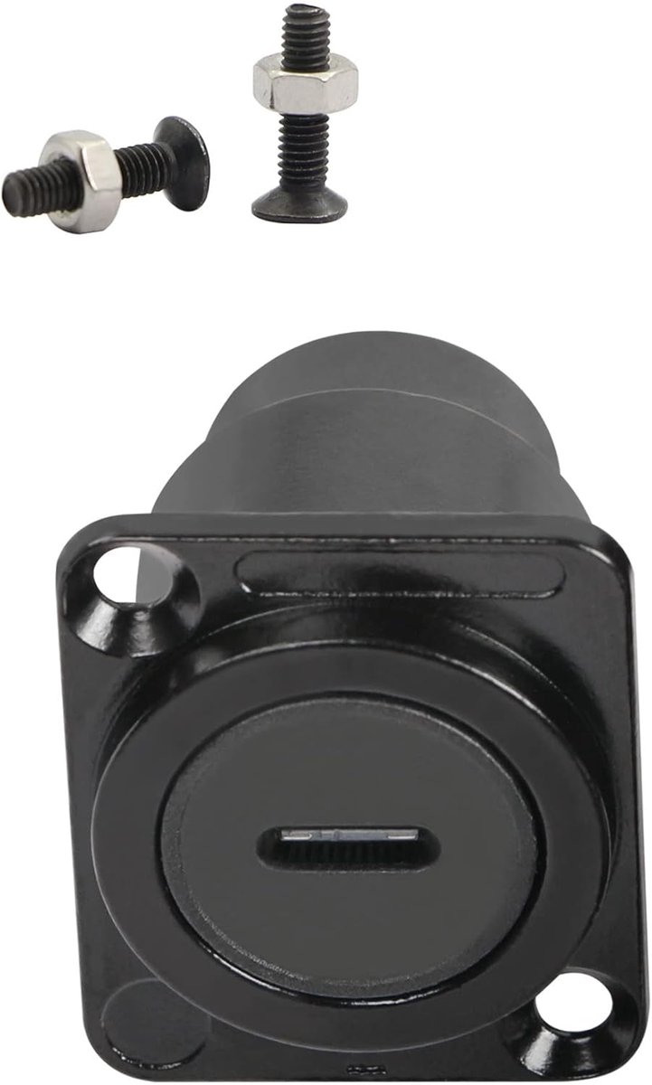 QIANRENON D-Type Panel Mount Coupler, USB-C Female to Type C Female Passsthrough Module for Audio, Video and Network - ShopVlot