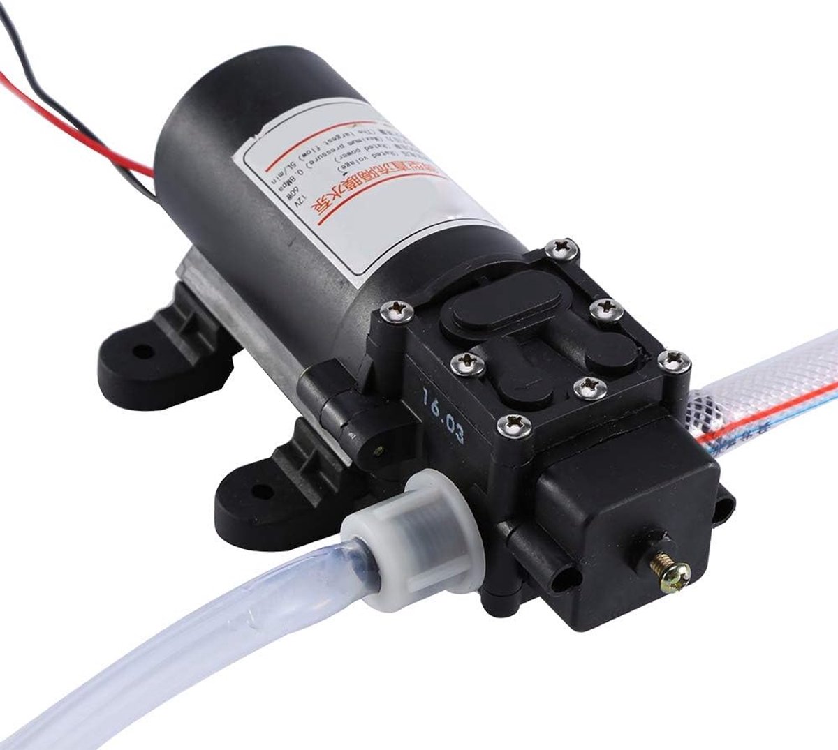 SnelShoppen - Elektrische Oliepomp 12V 60W - Brandstofpomp, Zuigpomp voor Hydraulische Vloeistoffen - Eenvoudige Aan/Uit Schakelaar - Voor Industrieel