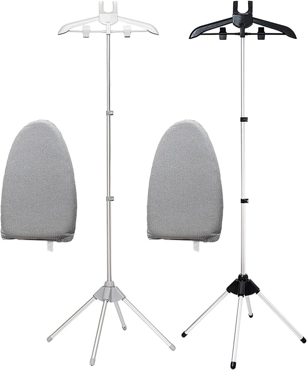 Kledingstoomrek - Stoomhanger Kleding - Kleding Stomen - Verstelbare Aluminium Stangen - 160 cm - Zwart
