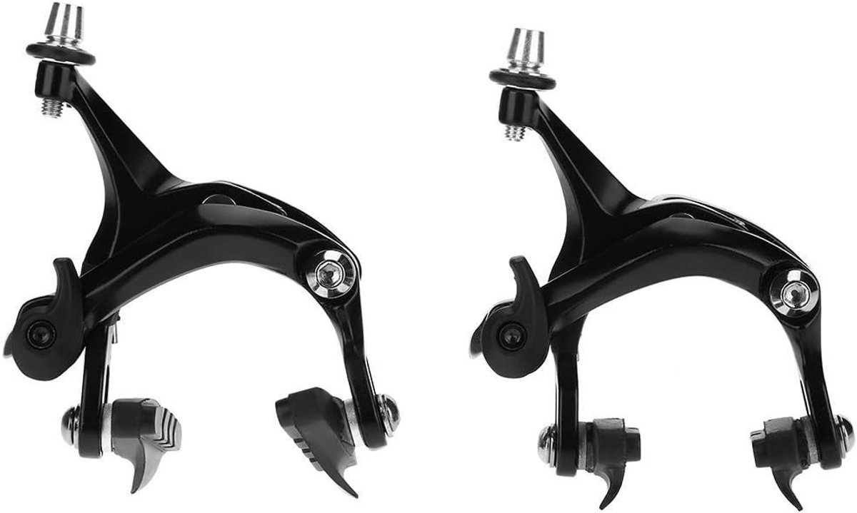 SnelShoppen - 1 Paar Racefiets Remmen V-vormige Remmen Dubbele Pivot Caliper Remset Aluminium Legering