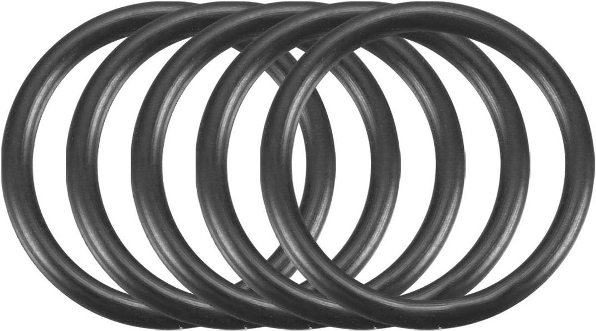SnelShoppen - Rubber O-Ringen 150 Stuks 16mm x 1.5mm Zwarte Hittebestendige Sealing Ringen Grommets voor Tuin, Keuken en Doe-Het-Zelf Projecten