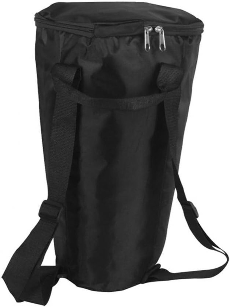 SnelShoppen - Djembe Afrikaanse Trommel Tas - Zachte Gigbag Rugzak, Draagbare Waterdichte Zwarte Schoudertas voor Muziekinstrument Accessoire