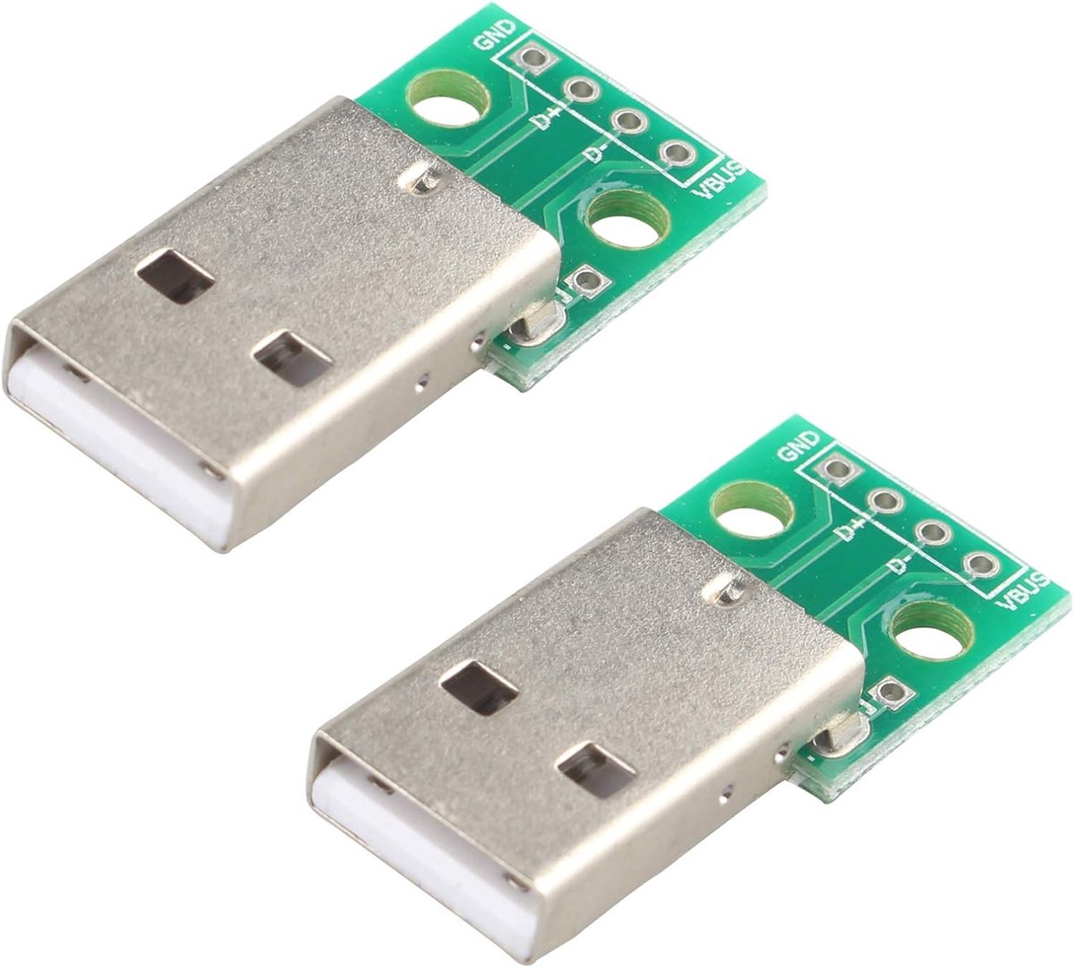 2pcs USB to DIP Adapter Converter 4 pin for 2.54mm PCB Board power supply DIY - ShopVlot