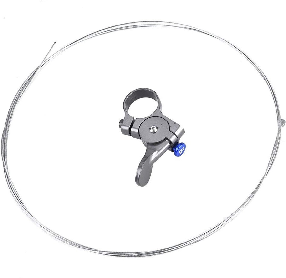 SnelShoppen - 1 Pc Fietsslot Handgreep met Binnenkabel Aluminium Legering Fiets Veer Vork Ontgrendelingsslot voor Mountainbike