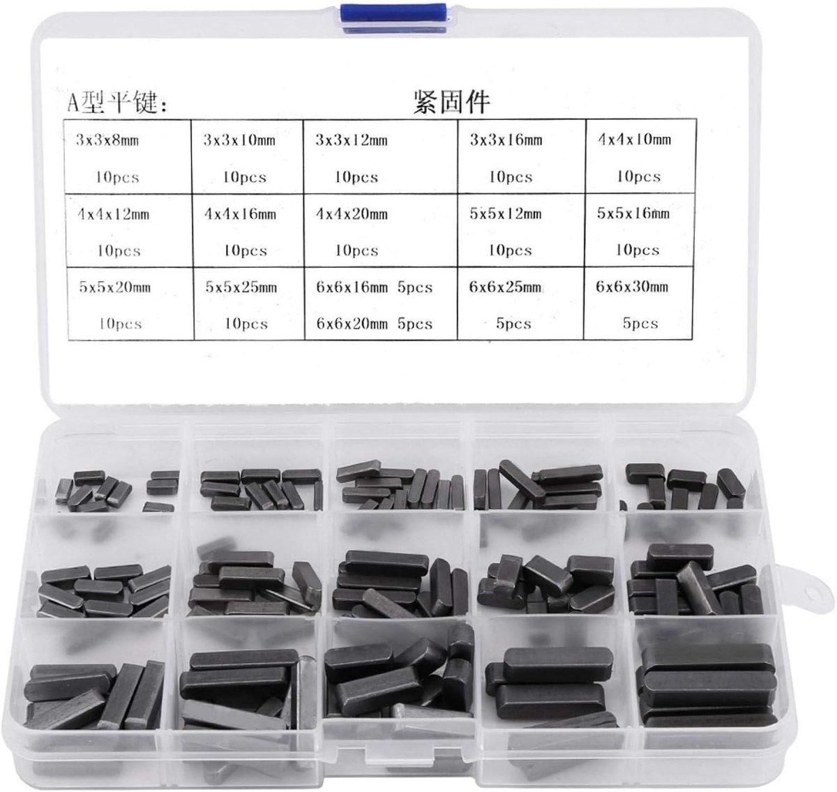 SnelShoppen - Set van 140 Stuks Rond Spiraalveren 8mm 10mm 12mm 16mm 20mm 25mm 30mm - Staal Voor Machines Motoren en Aandrijfsystemen