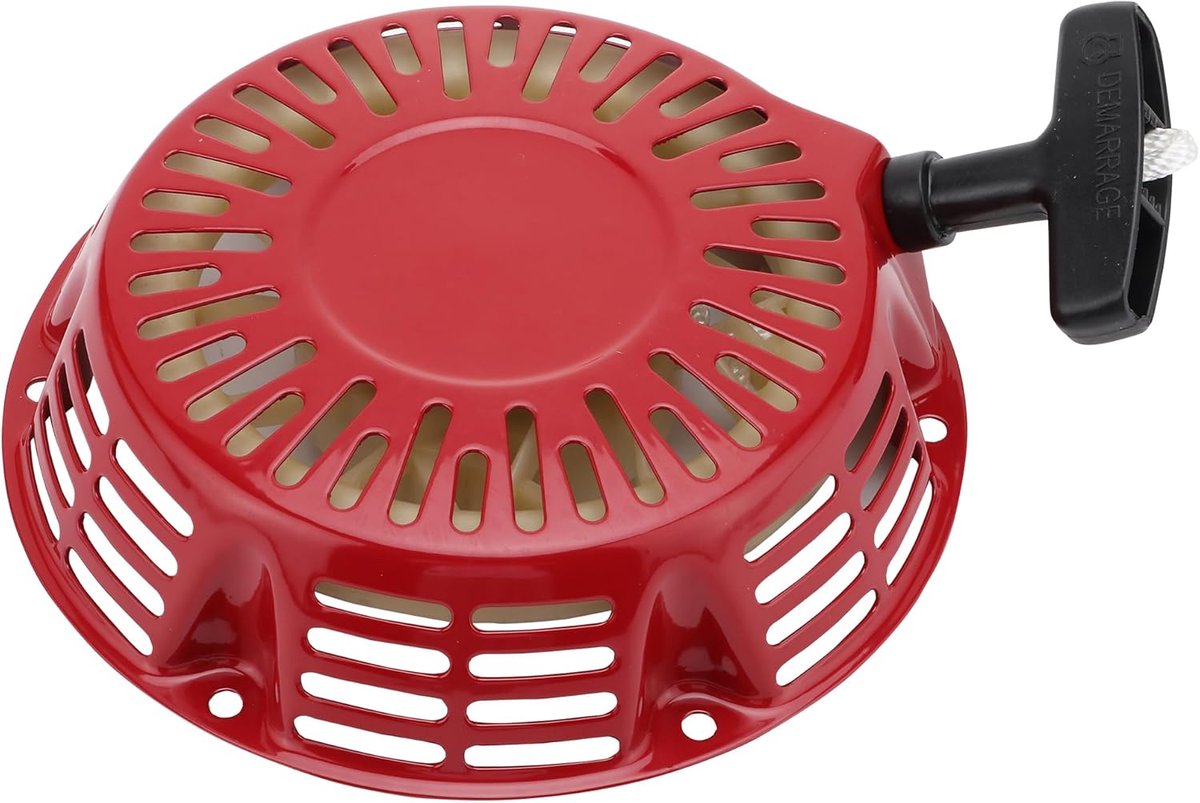 SnelShoppen - Vervangende Recoil Trekstart voor GX240 GX270 177F 9PK 173F 8PK Motor Grasmaaier - Rood - Hoogwaardige Metaal en Kunststof - Eenvoudig t