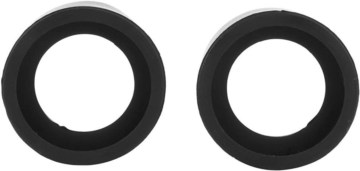 SnelShoppen - 2 Stuks Rubberen Oculairafdekking Accessoirebeschermers voor Stereomicroscoop - Zachte Rubber Oogschelpen voor Binoculaire Microscoop 32