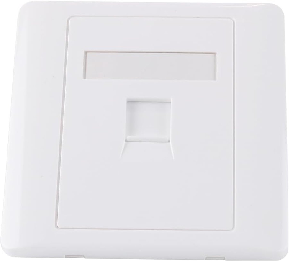 SnelShoppen - Ethernet Wandcontactdoos CAT6 Gigabit Netwerkcontactdoos 86x86mm RJ45 LAN Kabel Aansluiting voor Ethernet Kabel Installatie