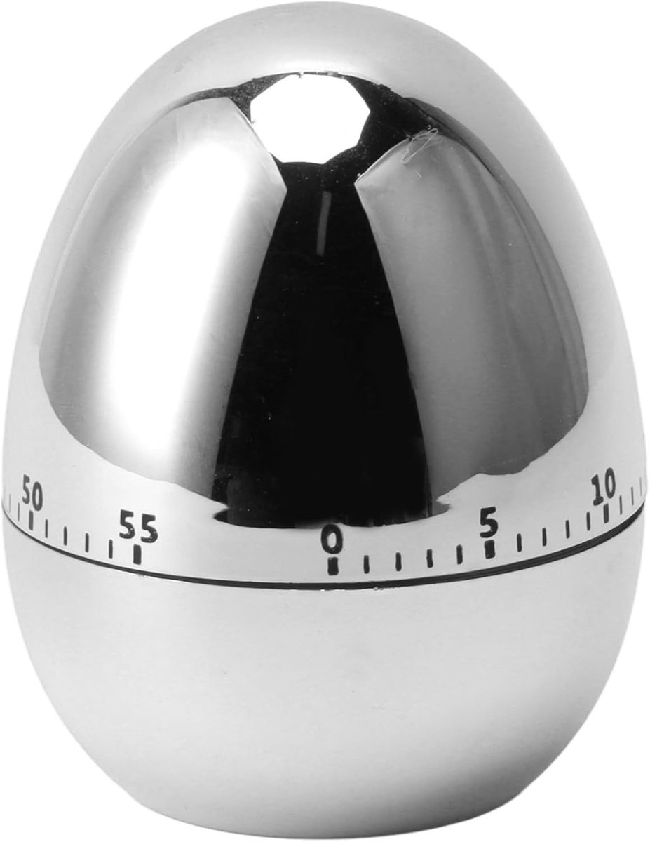 Mechanische Keukentimer - Goud - 8 x 6,5 cm - Handmatige Afteltimer - Voor Koken en Studie