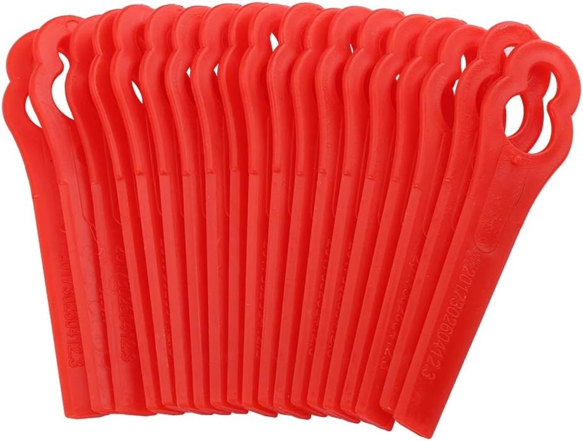 Gazon Trimmer Mes - Rood - 8,5 x 2 cm - Kunststof Vervangmes voor Grasmaaiers - Voor Tuinliefhebbers
