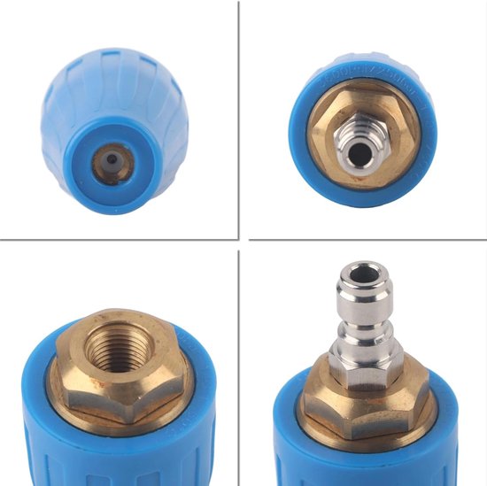 Mondstuk 4 rotabuse 0 GPM Fr hogedrukreiniger 1/4 roterende sproeikop hogedrukreiniger 4,0 GPM snelverbinding 3600 PSI power washer turbo nozzle Munstycken — afbeelding 3