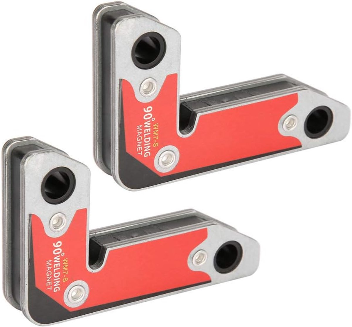 SnelShoppen - Magnetische Lasklemhouder Set 30/60/90 Graden Hoek - Sterke Magneten voor Lassen, Soldeerwerk en Pijpinstallatie - Compact en Lichtgewic