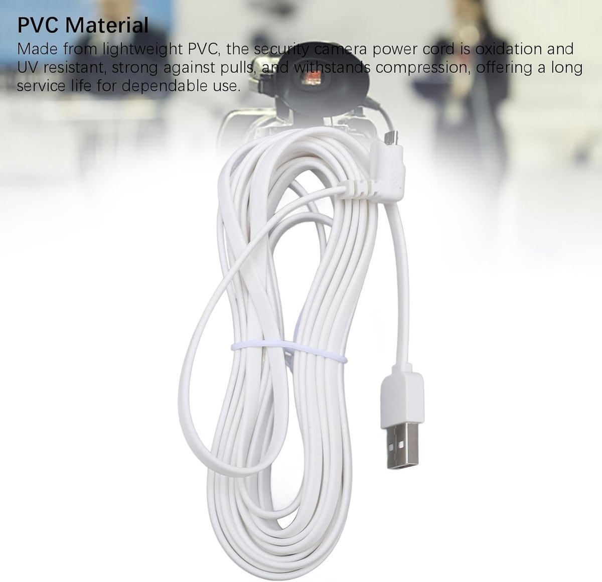 Stroomkabel voor Arlo Pro, Pro 2, GO en Light - PVC - UV-bestendig - Geschikt voor binnen en buiten gebruik - ShopVlot