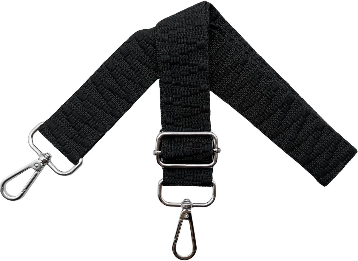 Schouderband voor tassen 3.8 cm - Verstelbaar en kleurrijk - Met zilveren karabijnhaak - Ideaal voor handtassen - ShopVlot