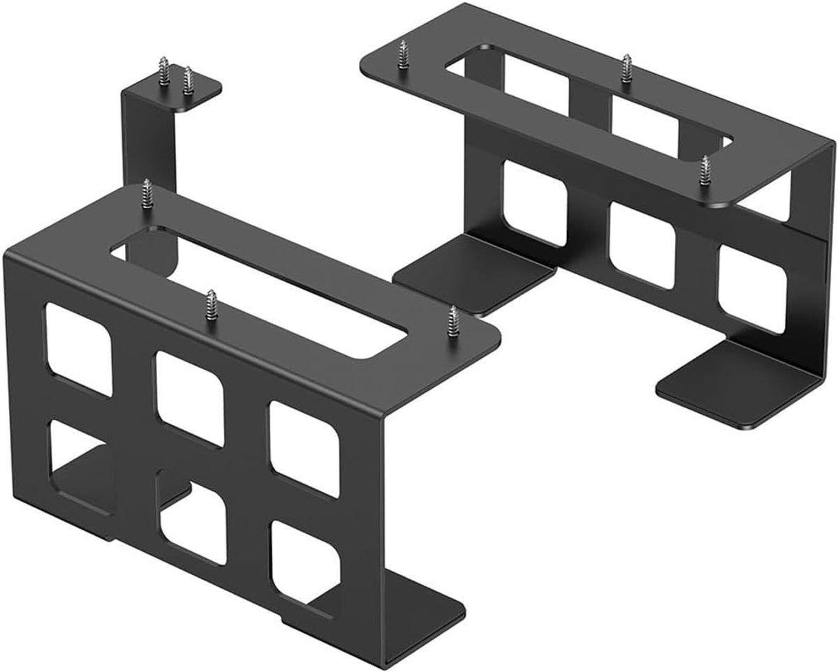 Universele onderbureau plafondbeugel - 2mm roestvrij staal - flexibele installatie - ShopVlot