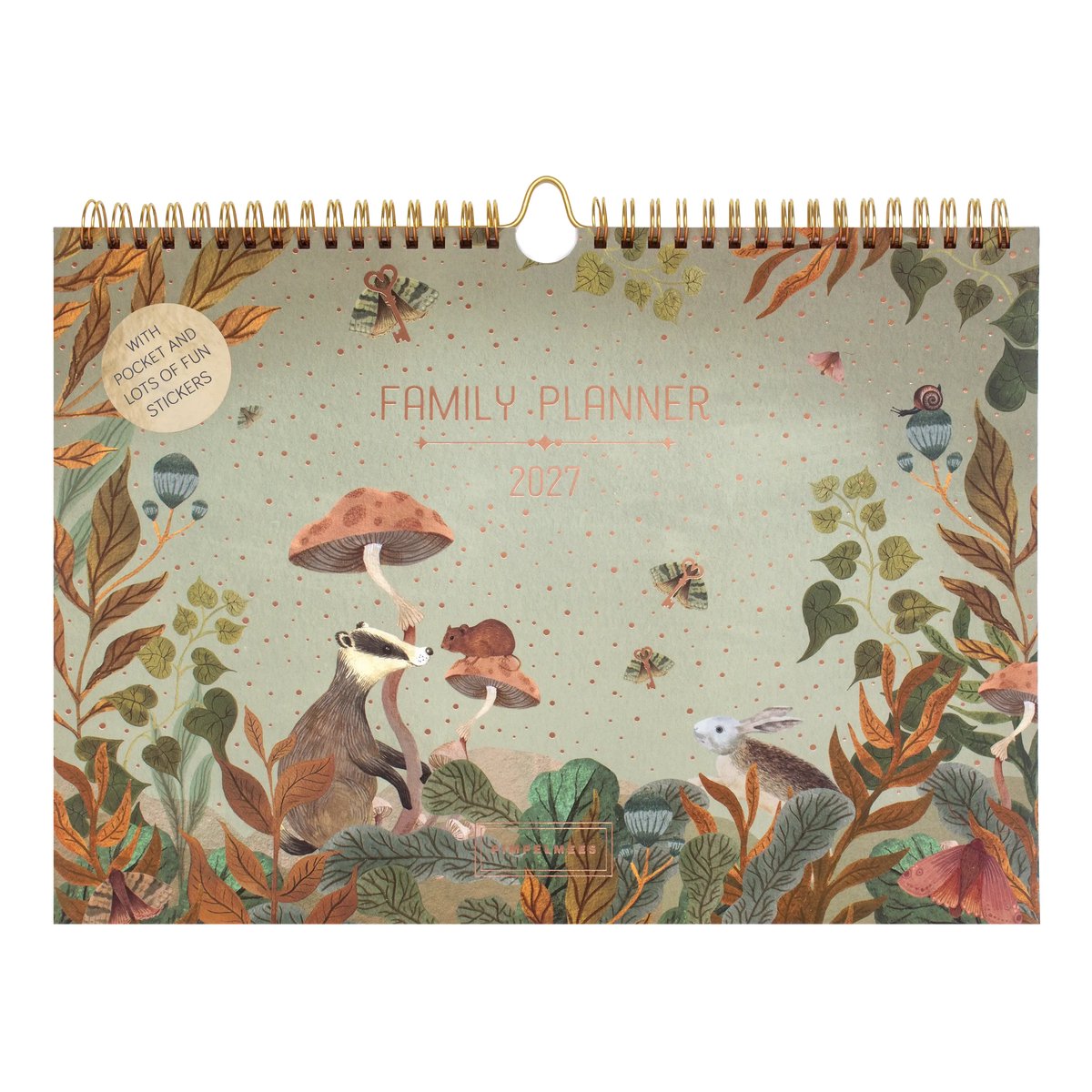 Pimpelmees Family Planner 2027 Deer Grassy Green