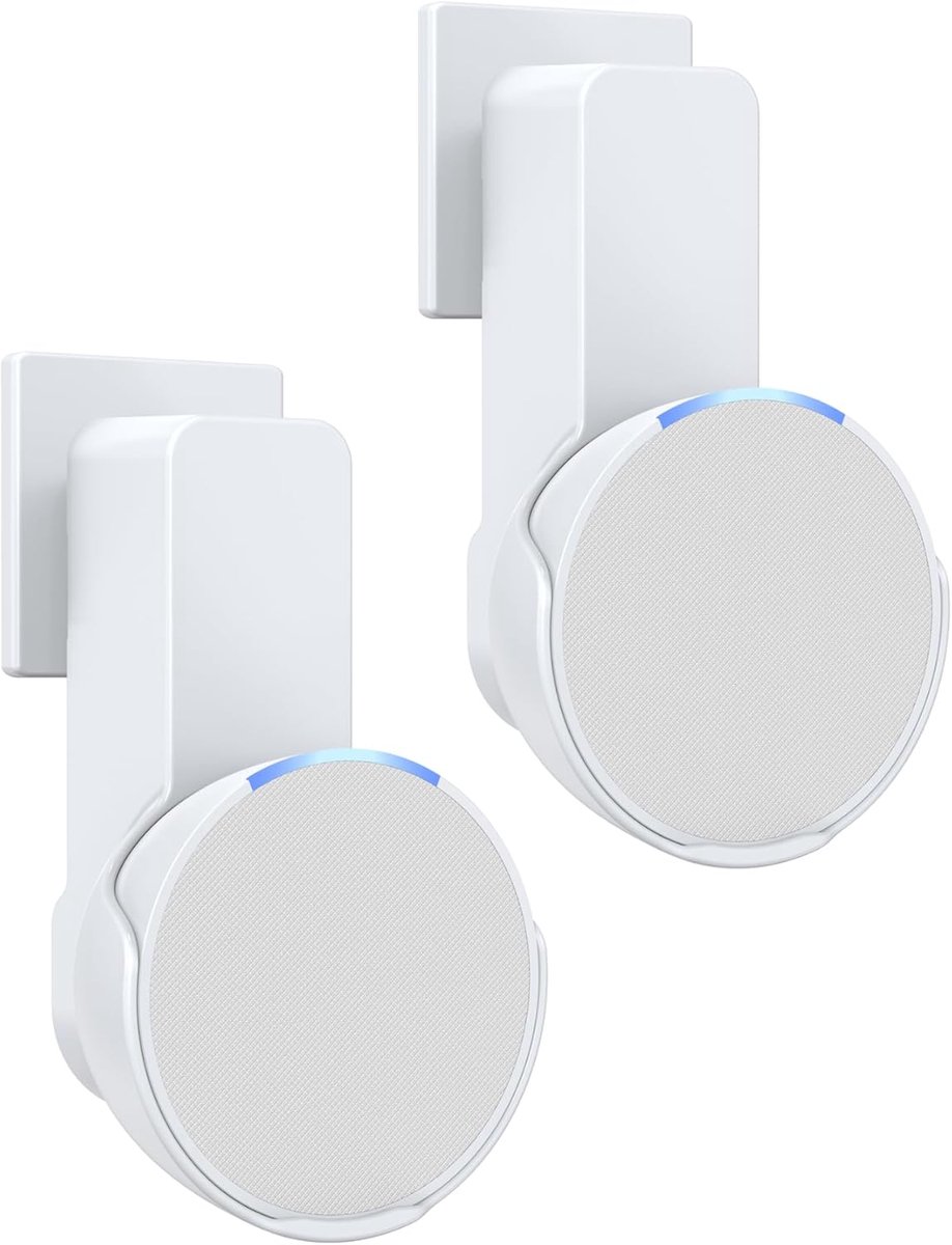 Wandbeugel voor luidsprekers - Ruimtebesparend - Inclusief kabelbeheer - Geschikt voor Echo PoP en Google Nest - ShopVlot