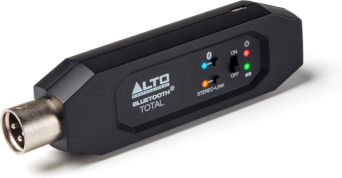SnelShoppen - Bluetooth Ontvanger met XLR | Oplaadbare Bluetooth Receiver voor Mengpanelen, Audio Mixer en Actieve PA Systemen