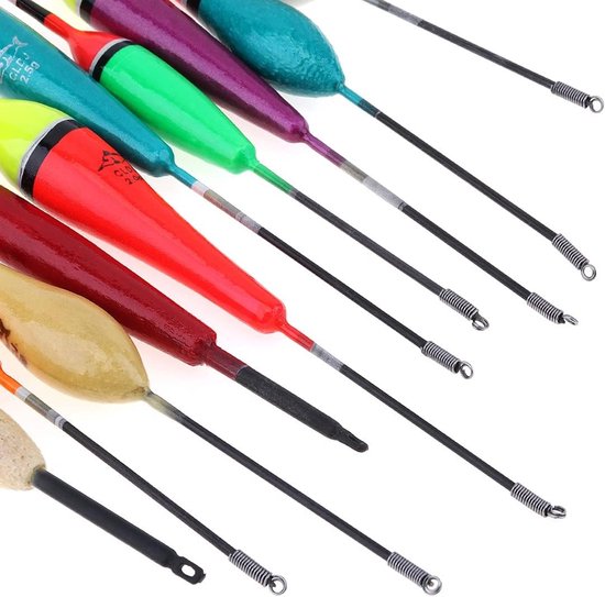 Visdobber en Bobber - Gemengd - 190 mm - Houten Slip Dobber met Veer - Voor Vissen — afbeelding 4