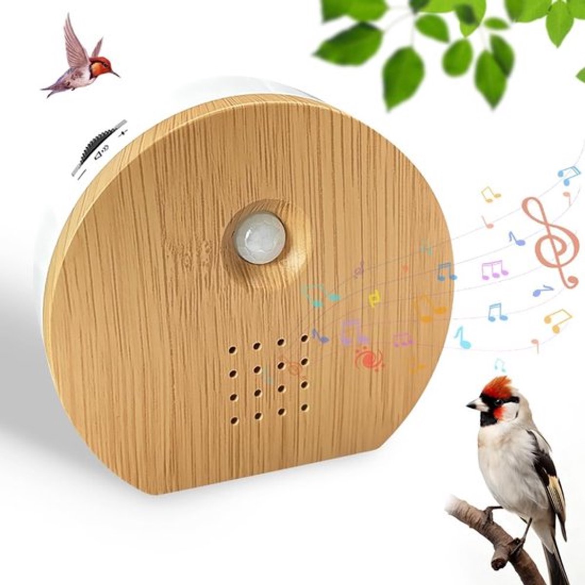 Natuurlijke Vogelgeluiden Box met Bewegingsdetector en Wandmontage voor Ontspanning en Amusement