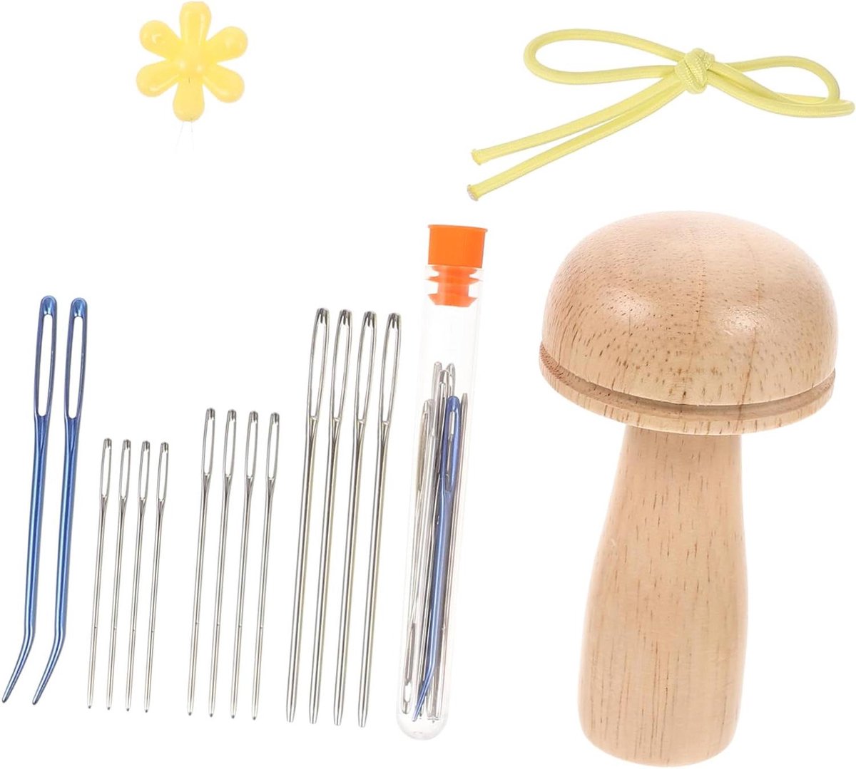Brei Naaiset - Naaigerei Naalden - Handwerken Maken - Compleet Hout Gereedschap - 105 g - Multicolor