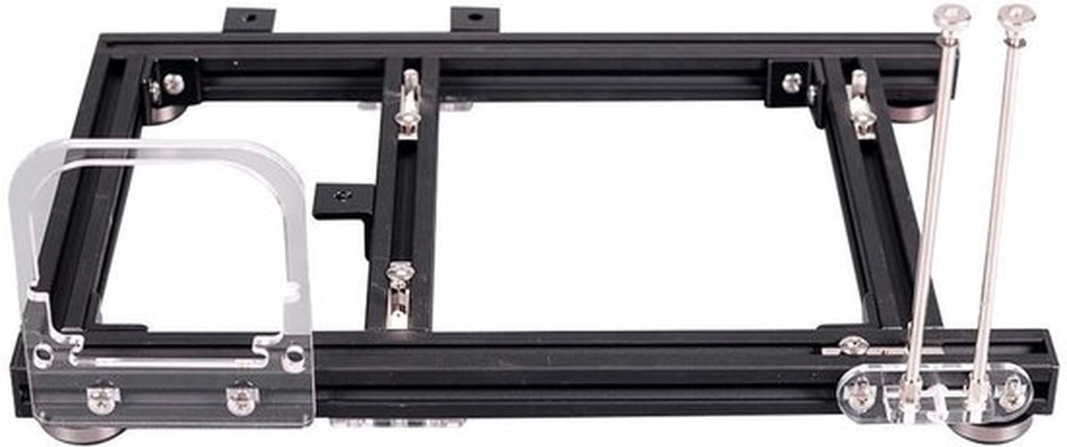 Computerbehuizing Open Frame - Warmteafvoer Aluminium - ITX Behuizing - 5 Beugels - Hulpgereedschap - Schroeven Set - Pc Kast