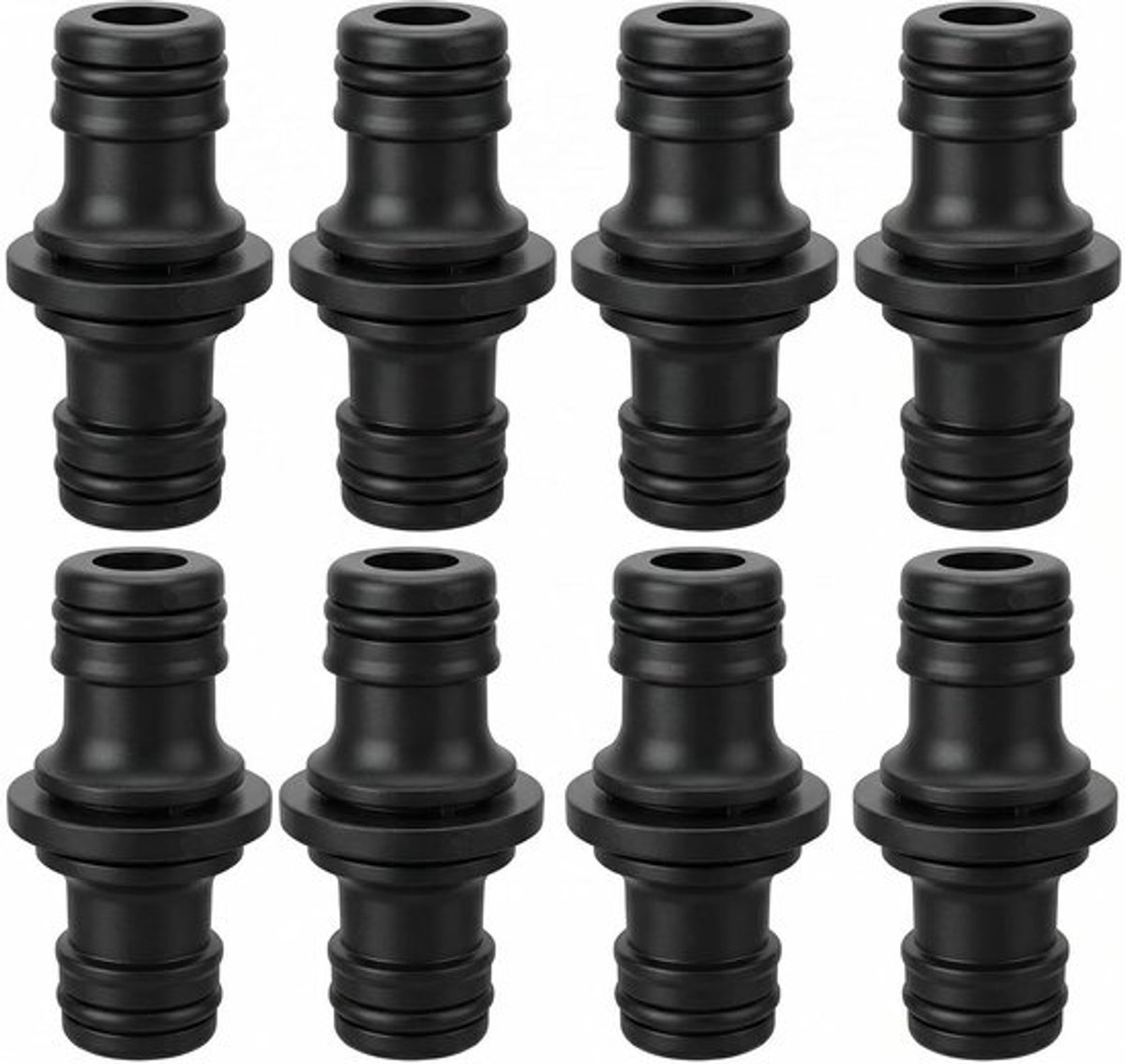 8-delige dubbele mannelijke slangconnectoren voor tuin, landbouw en auto, hoge druk, waterdichte verbindingen, ideaal voor tuinslangen en irrigatie