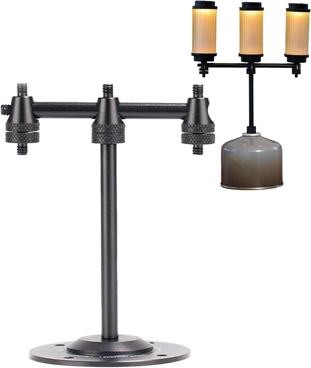 Kampeerlantaarnstandaard - Lamphouder Buiten - Buitenverlichting Stabiliseren - Aluminium Legering - 3x5x3 cm - C