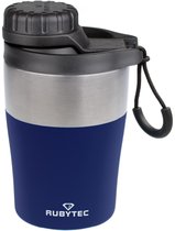 Rubytec Shira Hotshot - 200 ml - Thermosbeker - Koffiebeker To Go - Vacuüm Drinkfles - Thermosfles - Waterfles - RVS Drinkfles - Urenlang Koud of Warm Drinken - Lekvrij - BPA-vrij - Navy