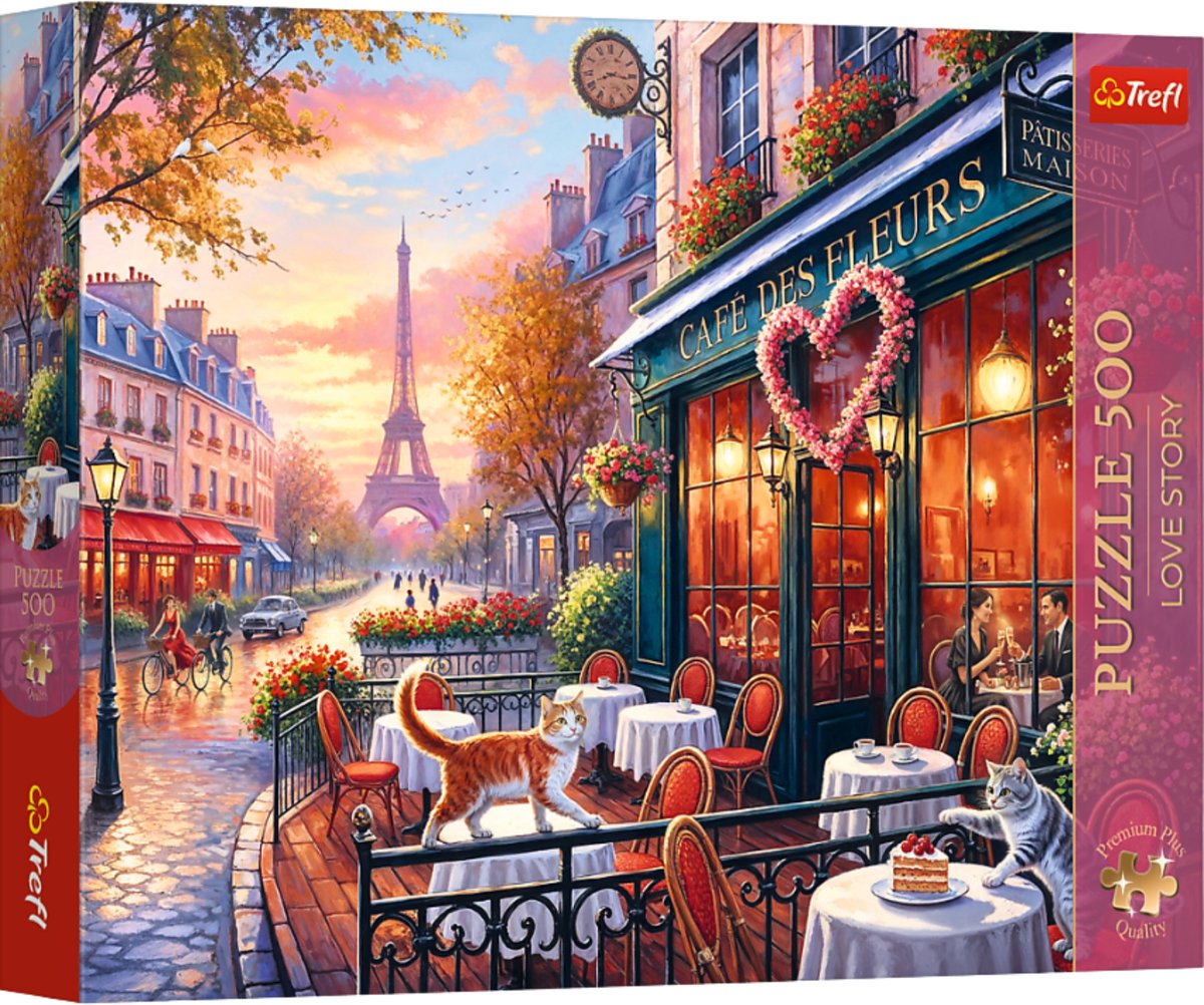 Puzzel - 500 - Liefdesverhaal: Parijse romantiek - Trefl 37621