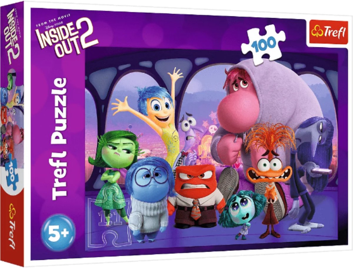 Trefl puzzel Disney Inside Out 2 - 100 stukjes - kinderpuzzel.