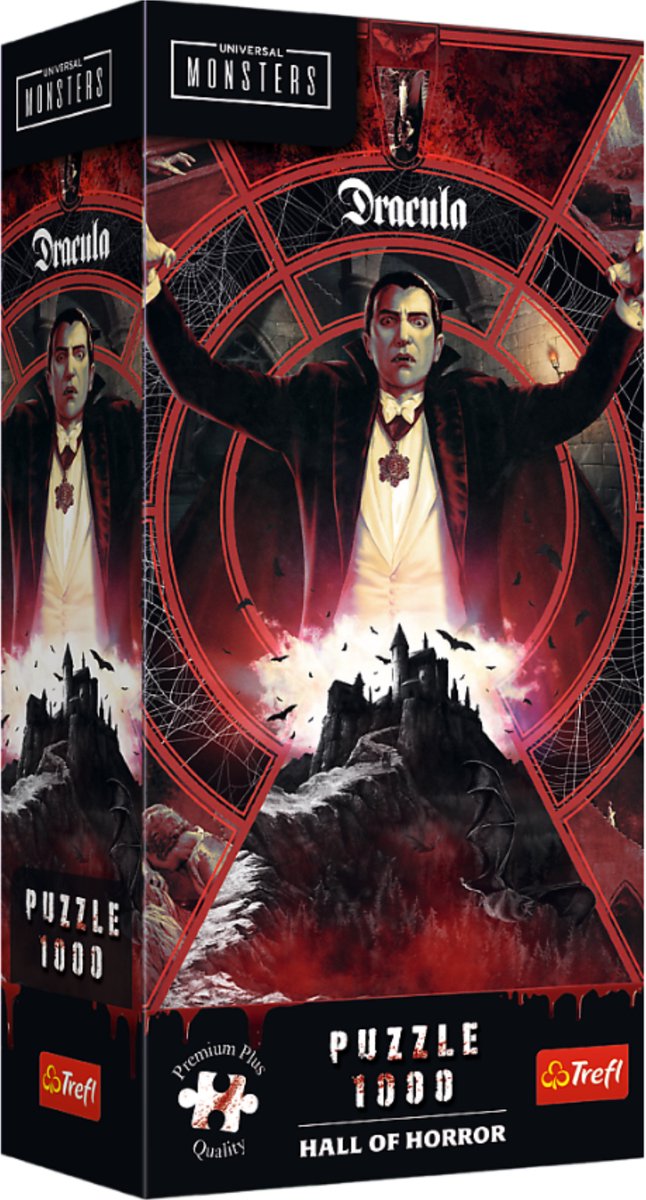 Puzzel - 1000 – Premium Plus – Hall of Horror: Dracula – Trefl 12109