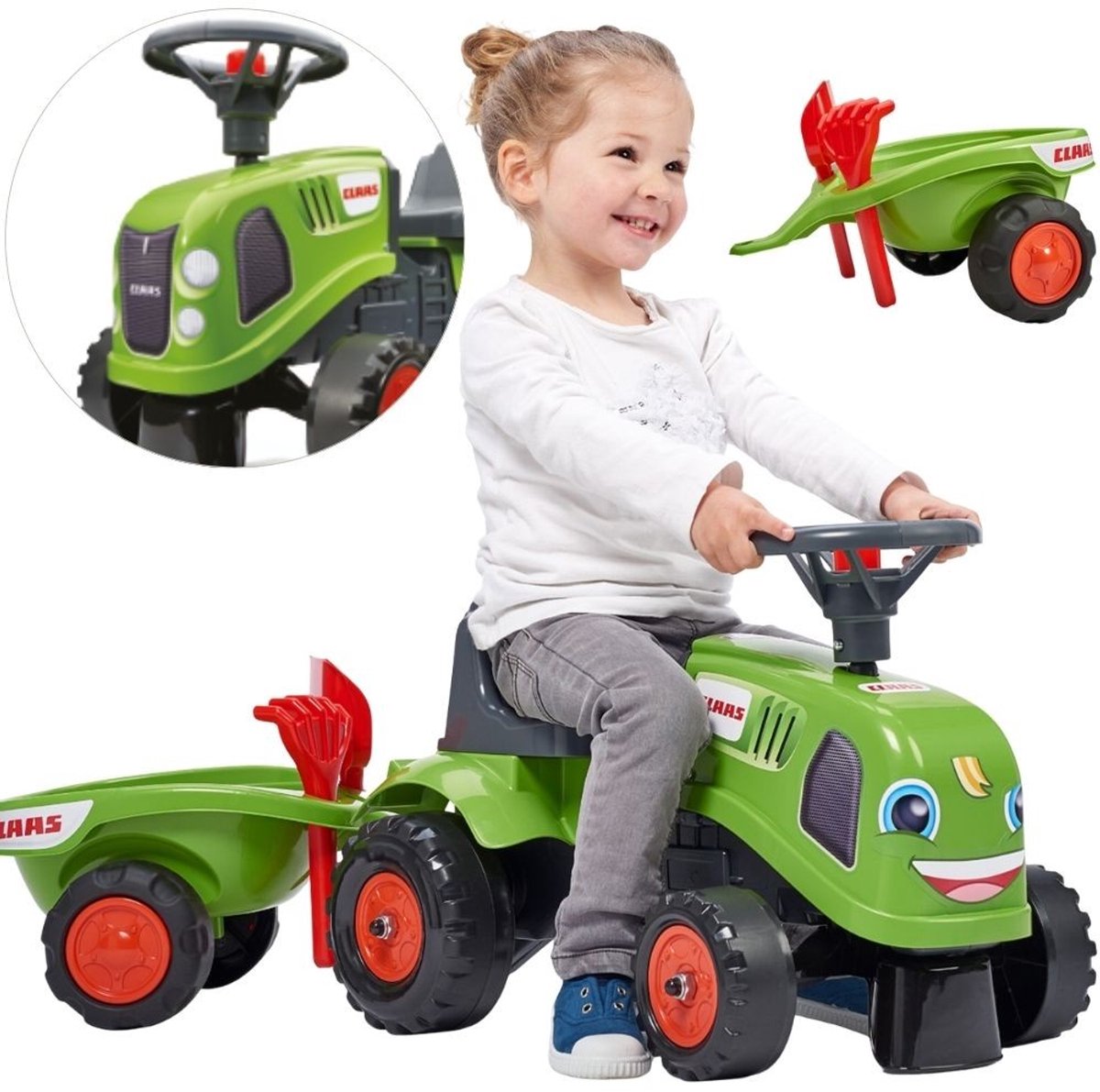 Falk Baby Claas Ride-On - Jongens - Groen - Tractor