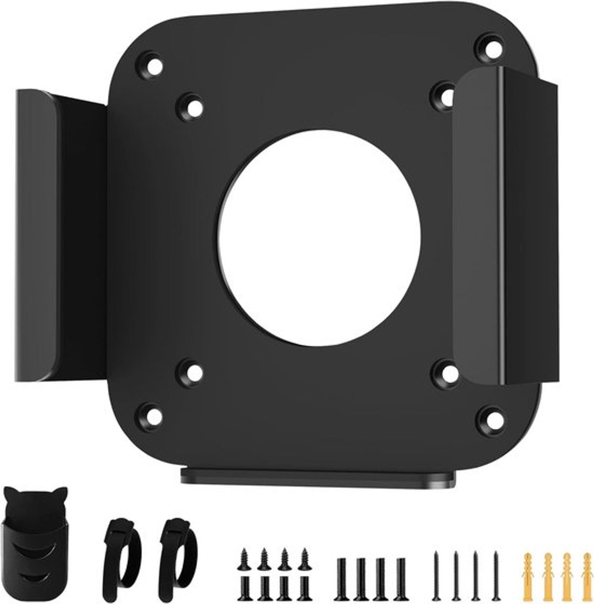 Onderbouwbeugel voor Mac Mini M4/M4 Pro 2024 - VESA Wandmontage, Anti-Kras, Inclusief Schroeven en Pennenhouder