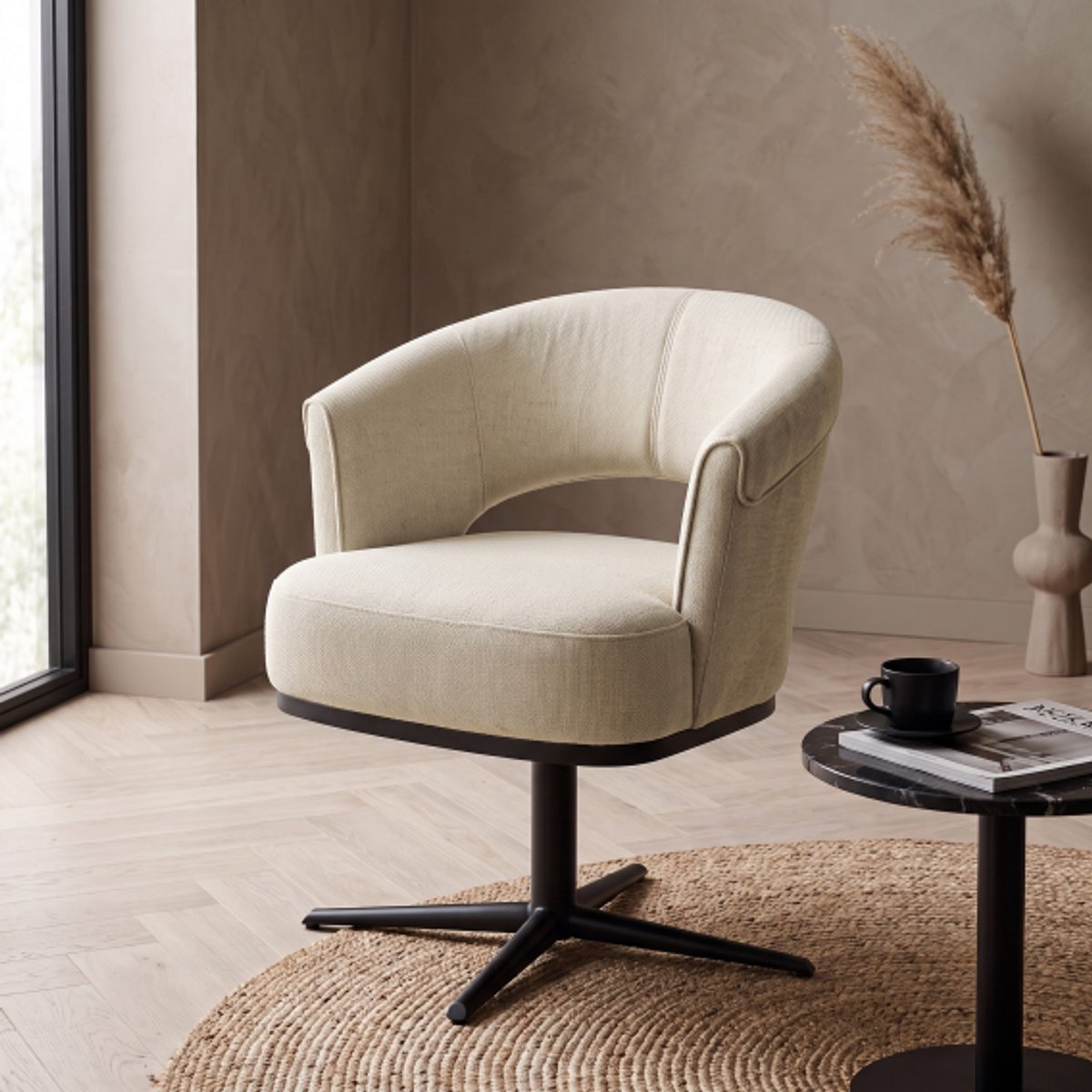 Eetkamerstoel Beau draaibaar - Hotel-Chic - Enter Taupe