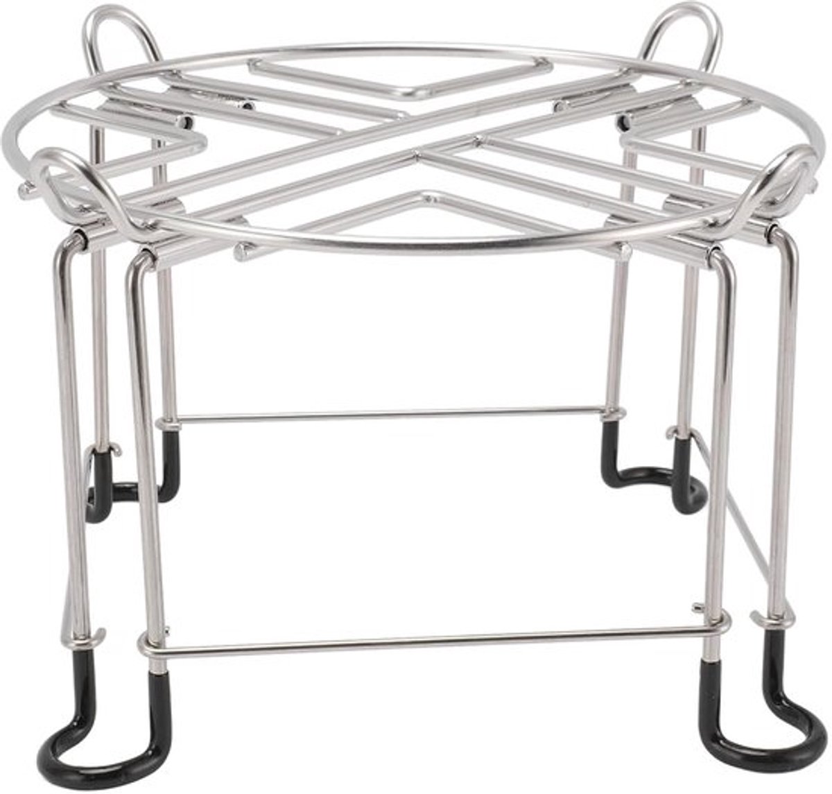 Hoogwaardige RVS Waterfilterstand, 15 cm Hoog en 23 cm Diameter, Geschikt voor Diverse Waterfiltersystemen met Gemiddeld Gewicht