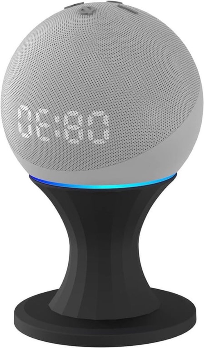 Desktop Stand voor Echo Dot 4 en 5 - Geen Schroeven Vereist, Ideaal voor Speakers en Accessoires, Zwart