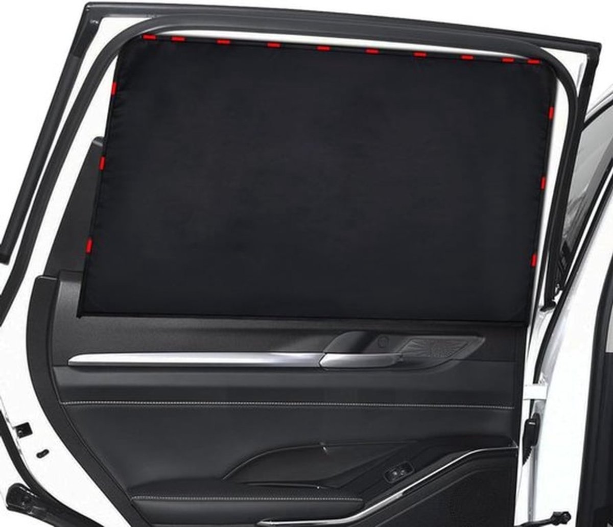 Zonwering voor Auto met Magnetische Bevestiging, UV Bescherming voor Baby's en Kinderen, Zijkant Ramen, Set van 2