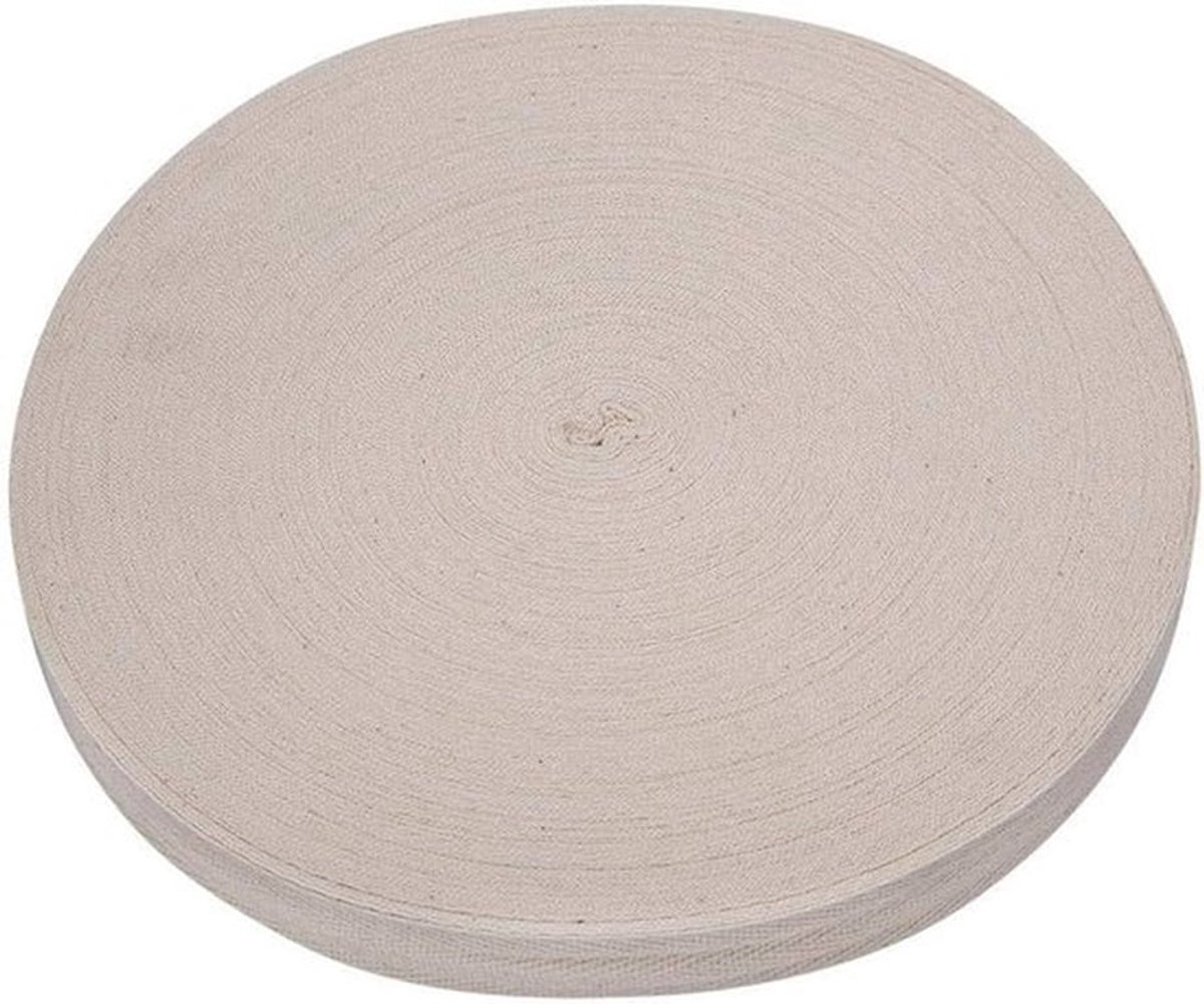 Katoenen Bandage voor Bonsai Bomen - Bindband voor Tuinieren, Graften en Modelleren - 2 cm Wit
