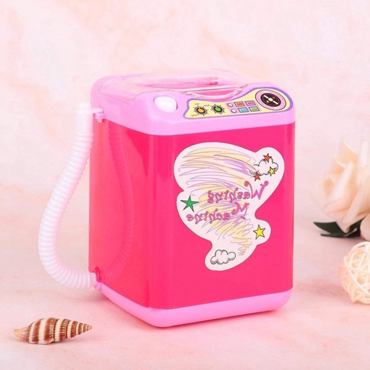 Mini Make-up Borstelwasmachine, Handig Schoonmaakapparaat voor Make-upkwasten, Effectieve Reinigingstool voor Schoonmaken van Make-upkwasten voor Vrouwen en Meisjes