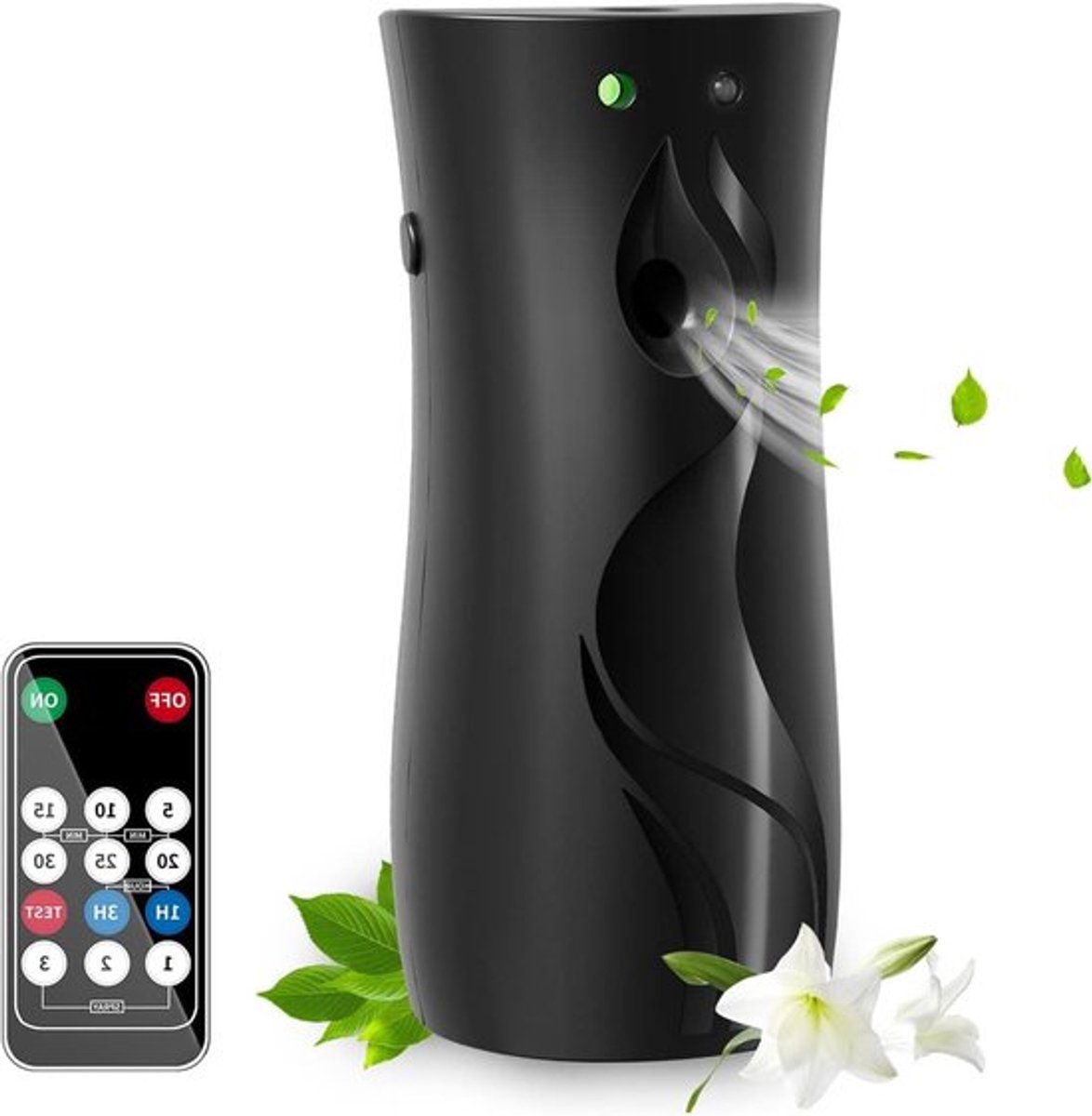 Automatische Luchtverfrisser Spray Dispenser voor Wandmontage en Vrijstaand Gebruik met Afstandsbediening voor Thuis en Badkamer, Geurverspreider voor een Frisse Sfeer