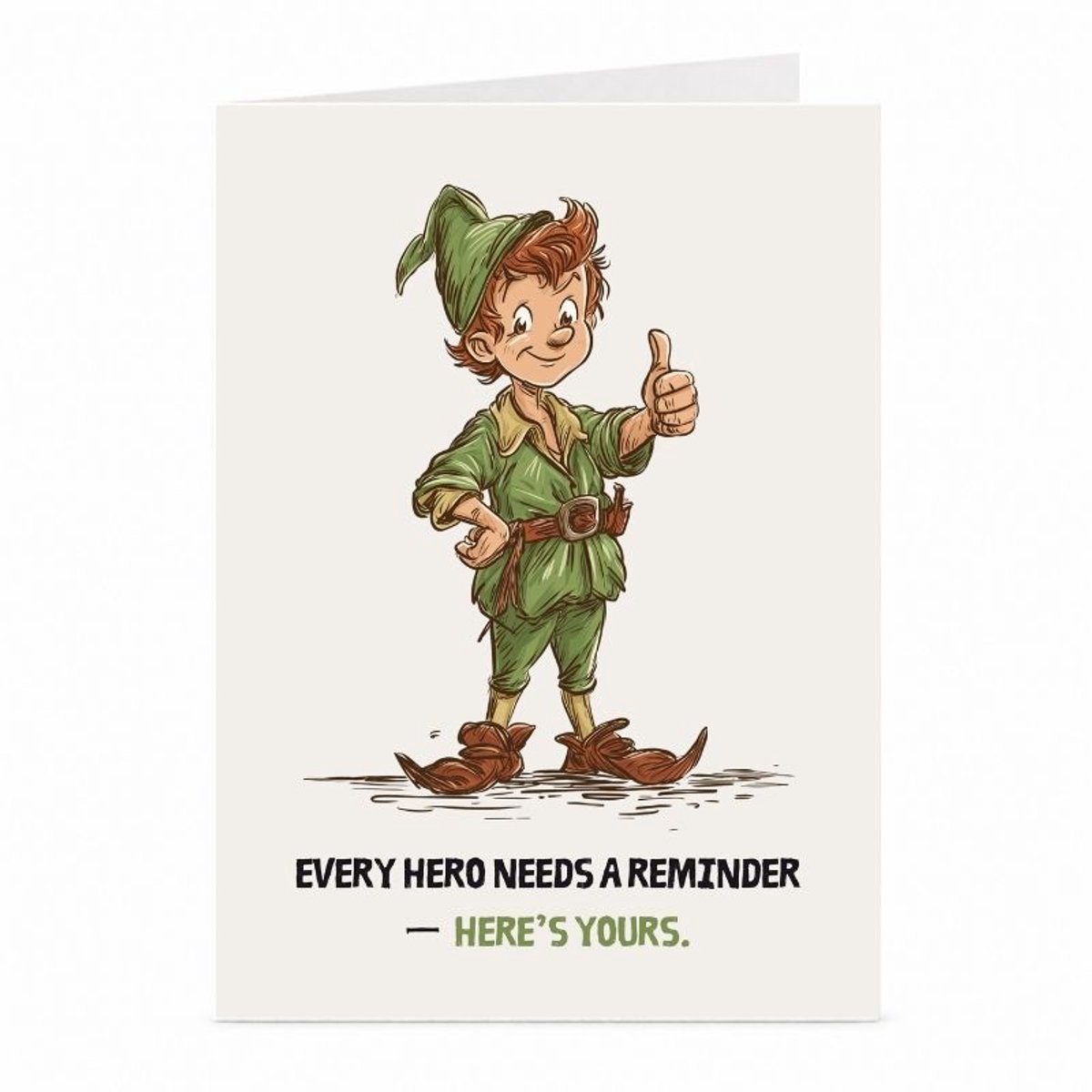 Robin Hood - Motivatiekaart - JustTheCardGuy - A6 met envelop