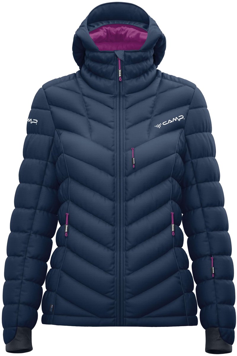 Camp Nivix Dames Donsjack Donkerblauw