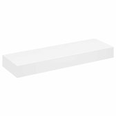 vidaXL - Wandschap - met - lade - zwevend - MDF - wit